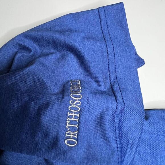 Donald Ross Sportswear Golf Polo Shirt Blue Embroidered Orthosource Logo Size L - Picture 6 of 8